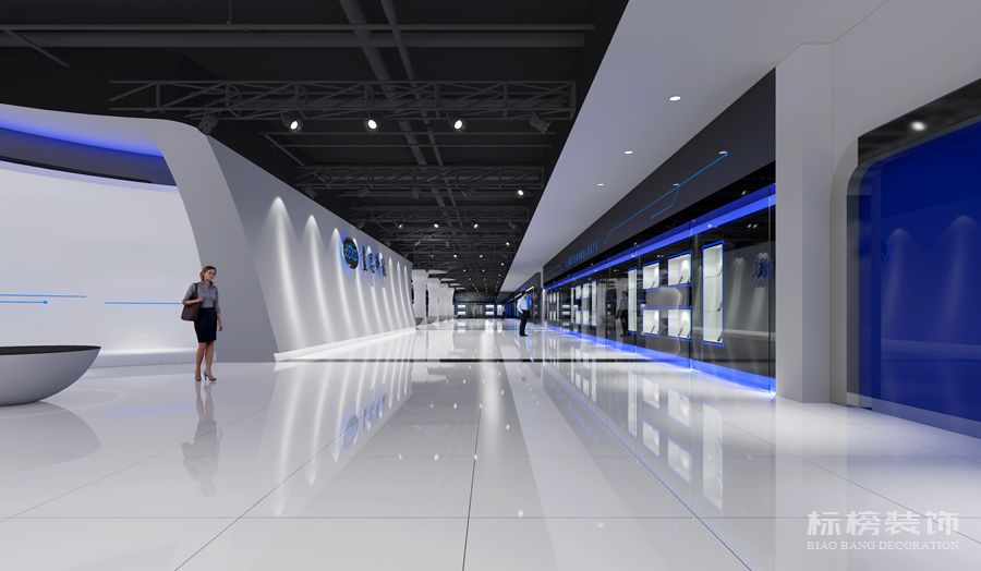 瀏陽藍(lán)思智能一樓展廳